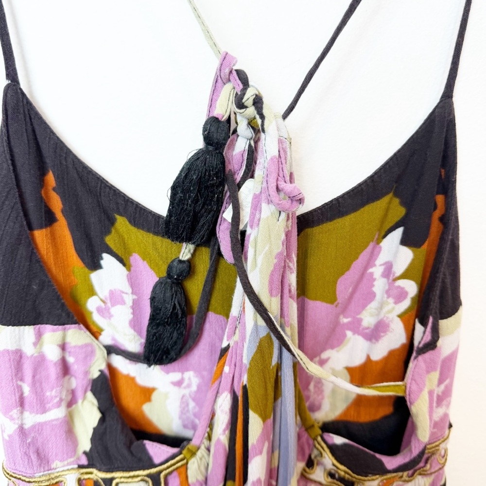 Free People | Sweet Lucy Slip Dress in Coal Combo - Picture 8 of 10